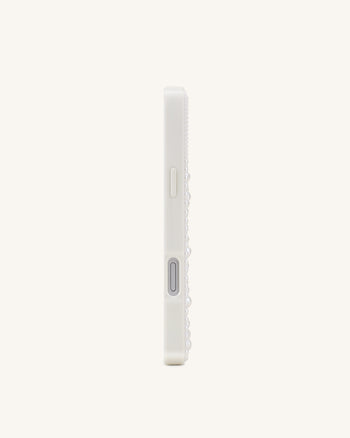 Pastel Seashell Pearl Phone Case - White