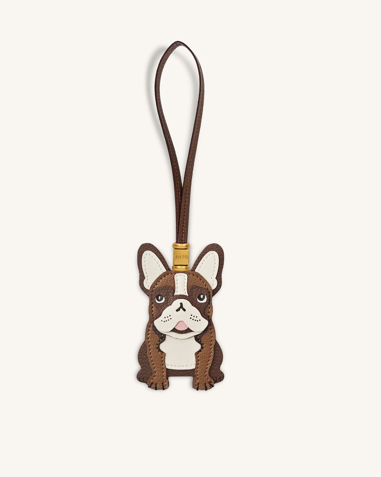 French Bulldog Bag Charm - Brown