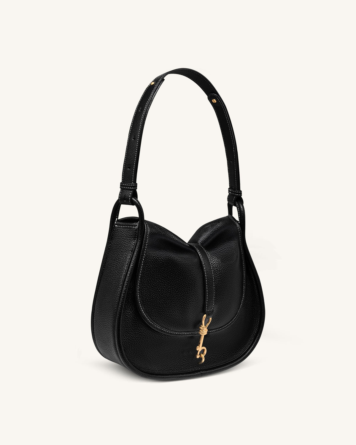 Arla Small Arla Small Hobo Bag - Black Pebbled – JW PEI UK
