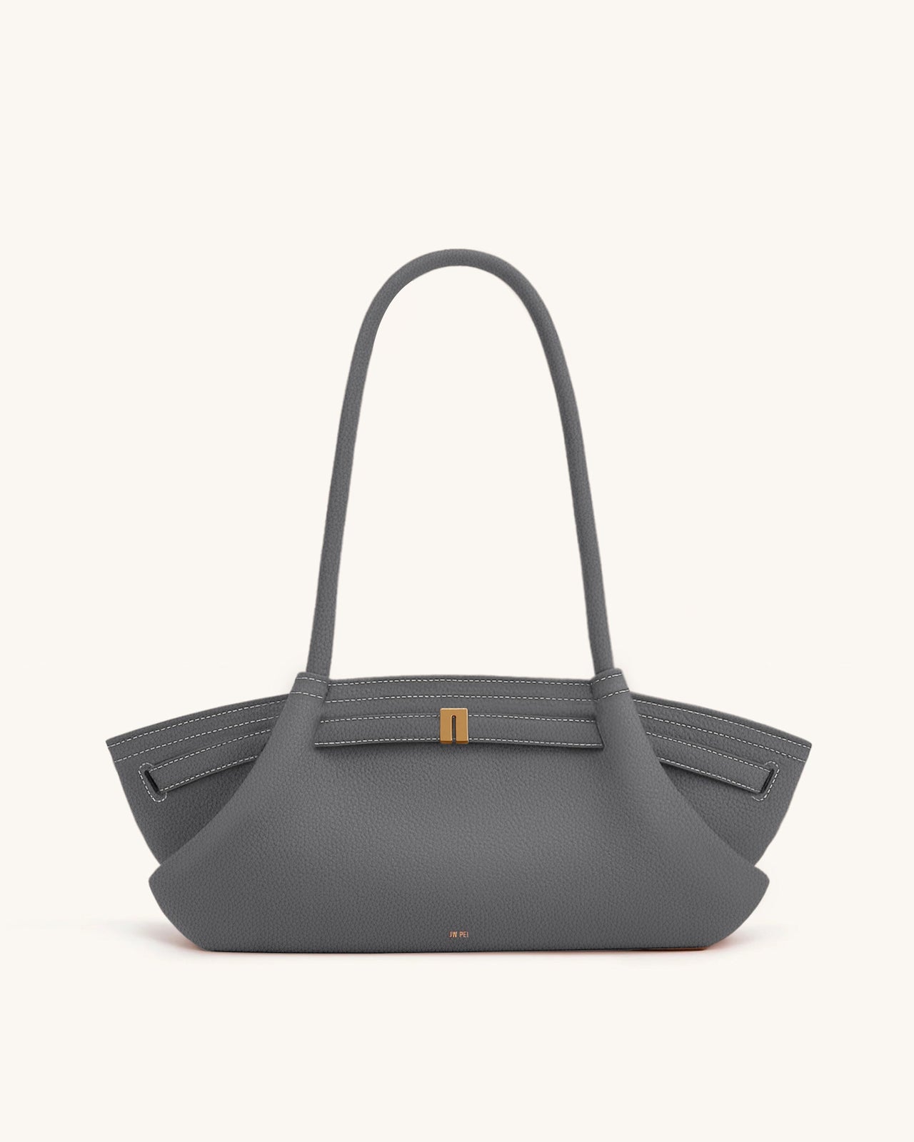 Hana Wide Tote Bag - Grey