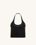 Brooke Mini Belted Embellished Top Handle Bag - Black