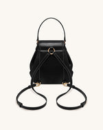 Harper Buckle Pocket Backpack - Black