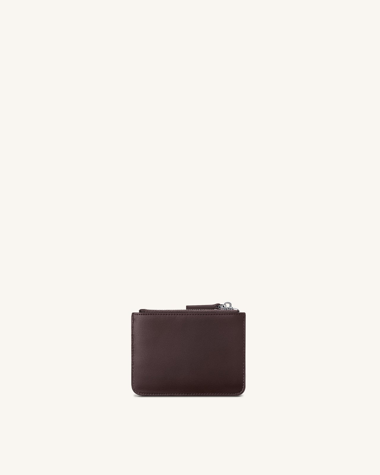 Seren Zipped Card Case - Chestnut Black