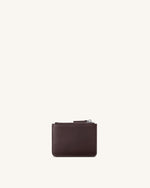 Seren Zipped Card Case - Chestnut Black