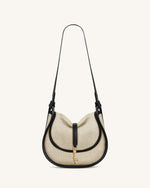 Arla Small Hobo Bag - Black Canvas