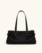 Yvette Elongated Tote Bag - Black