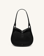 Arla Small Hobo Bag - Black Pebbled
