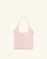 Brooke Mini Belted Embellished Orchid Beaded Top Handle Bag - Pink