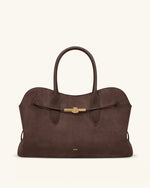 Adele Large Metal Rope Knot Tote Bag - Mocha Brown