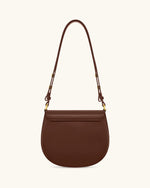Diana Ring Flap Saddle Bag - Brown