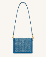 Mini Flap Bag - Blue Denim Weave