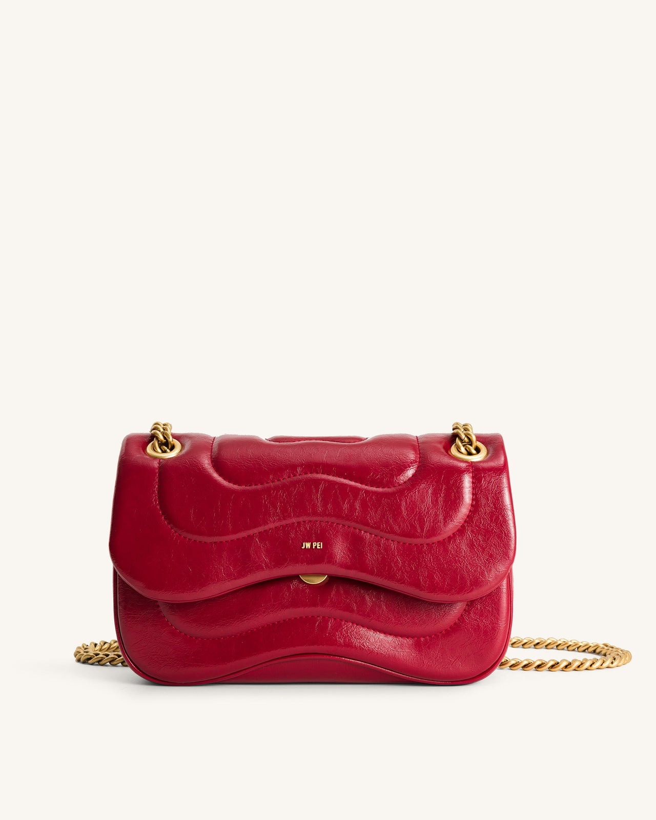 Tina Quilted Chain Crossbody - Claret