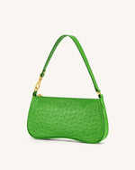 Eva Shoulder Bag - Grass Green Ostrich