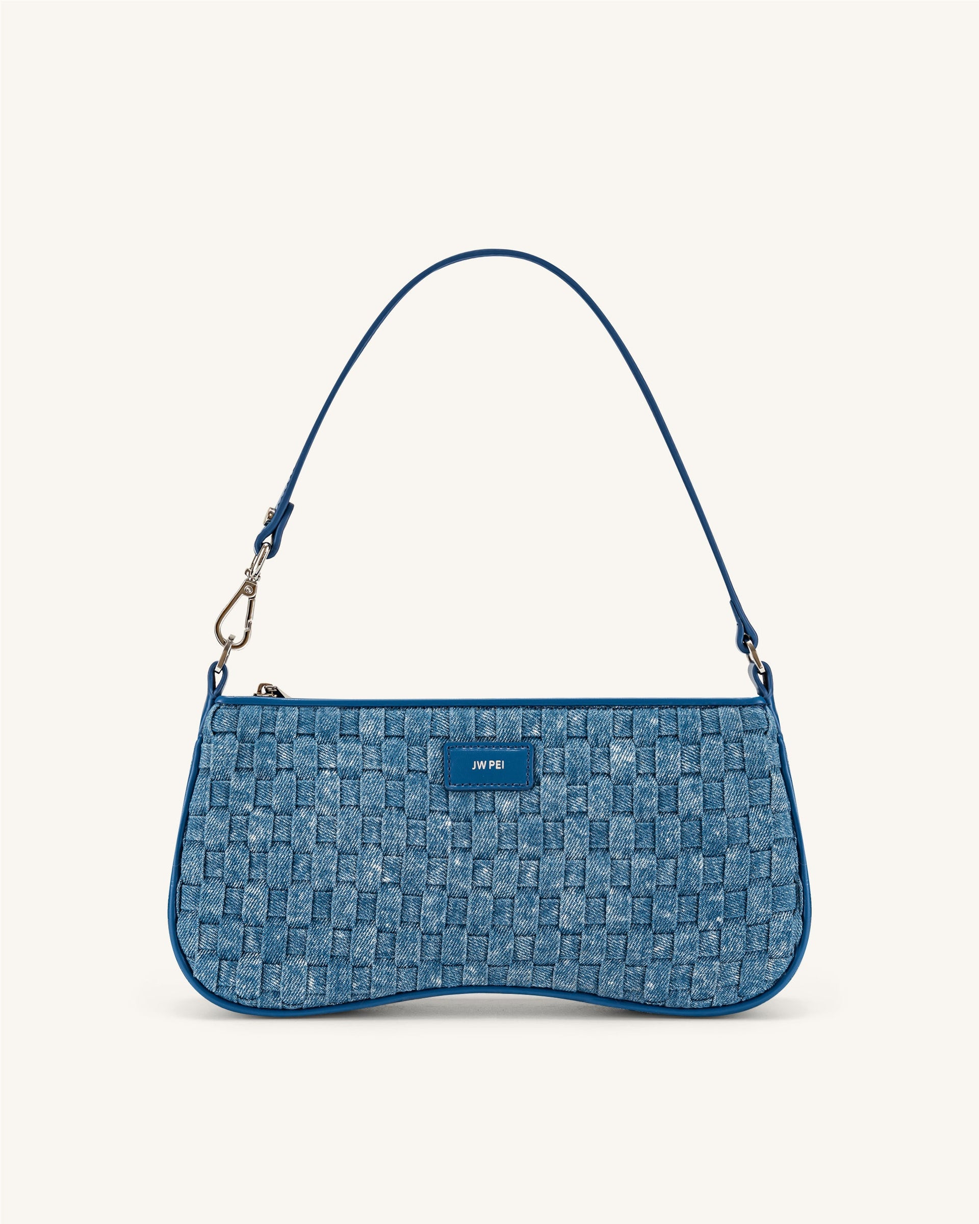 Eva Shoulder Bag Denim Weave