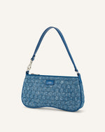 Eva Shoulder Bag - Blue Denim Weave