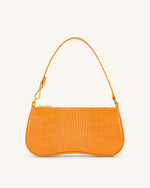 Eva Shoulder Bag - Apricot Yellow Croc