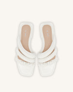 Jada Flat Mule - White