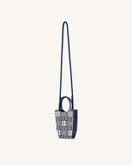 FEI Jacquard Knit Phone Bag - Navy