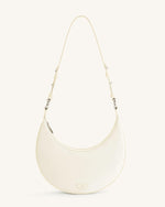 Carly Nylon Saddle Bag - White