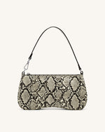 Eva Shoulder Bag - Natural Snake Embossed