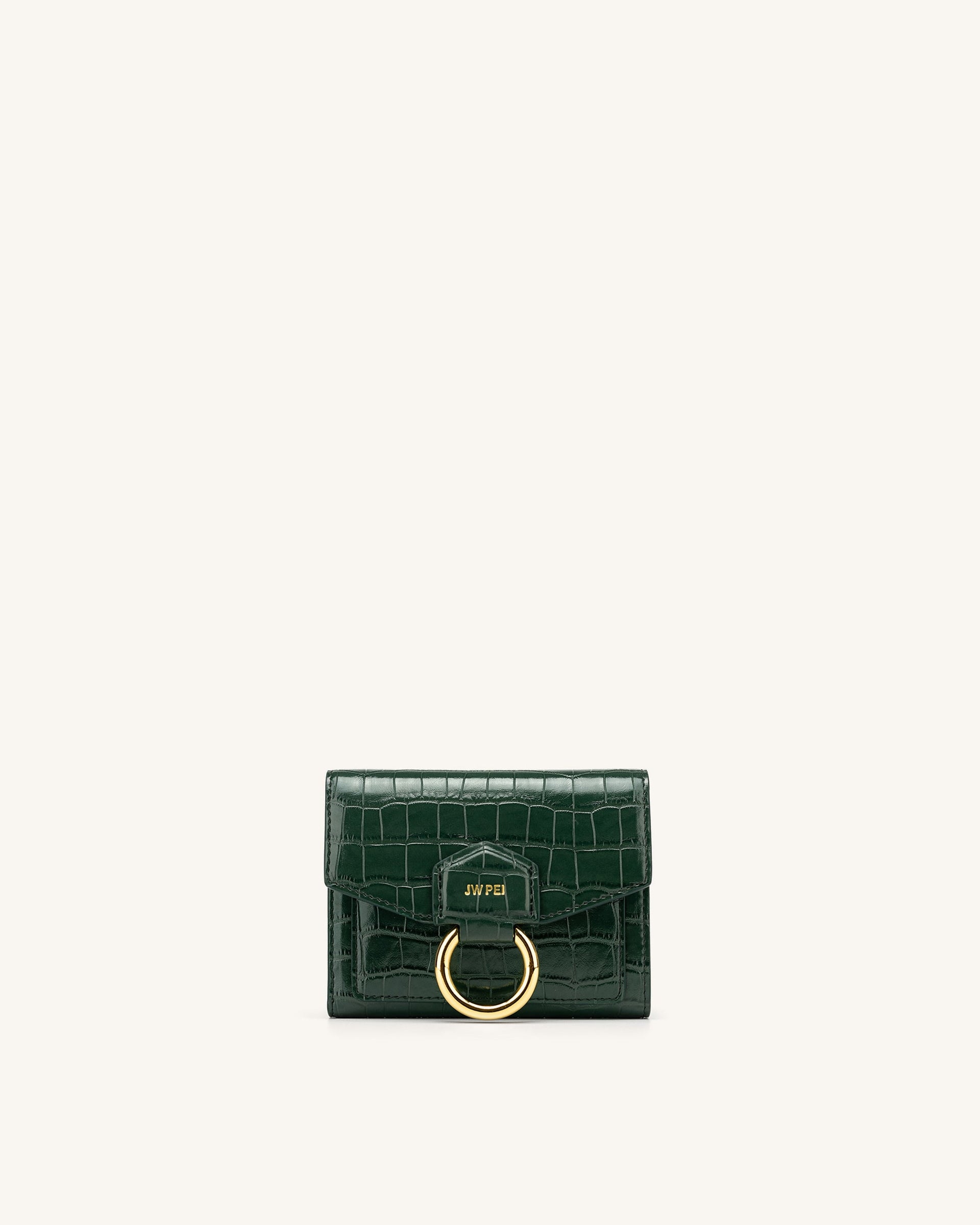 Stella Wallet Dark Green Croc