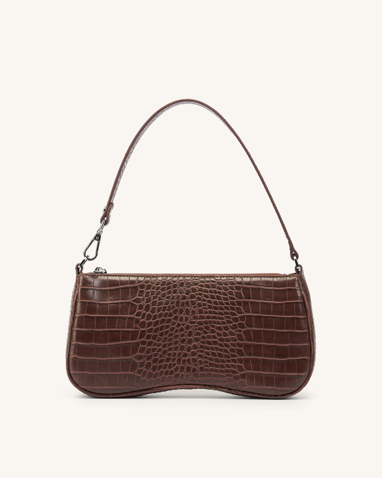 Eva Shoulder Bag - Brown Croc