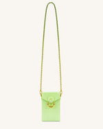 Lola Chain Phone Case - Lime Green Lizard