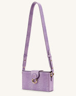 Grace Box Bag - Purple Lizard