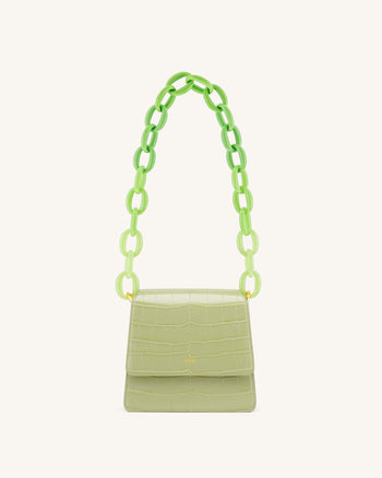 Mya Gradient Acrylic Chain Strap - Green