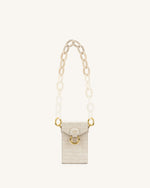 Mya Gradient Acrylic Chain Strap - Ivory