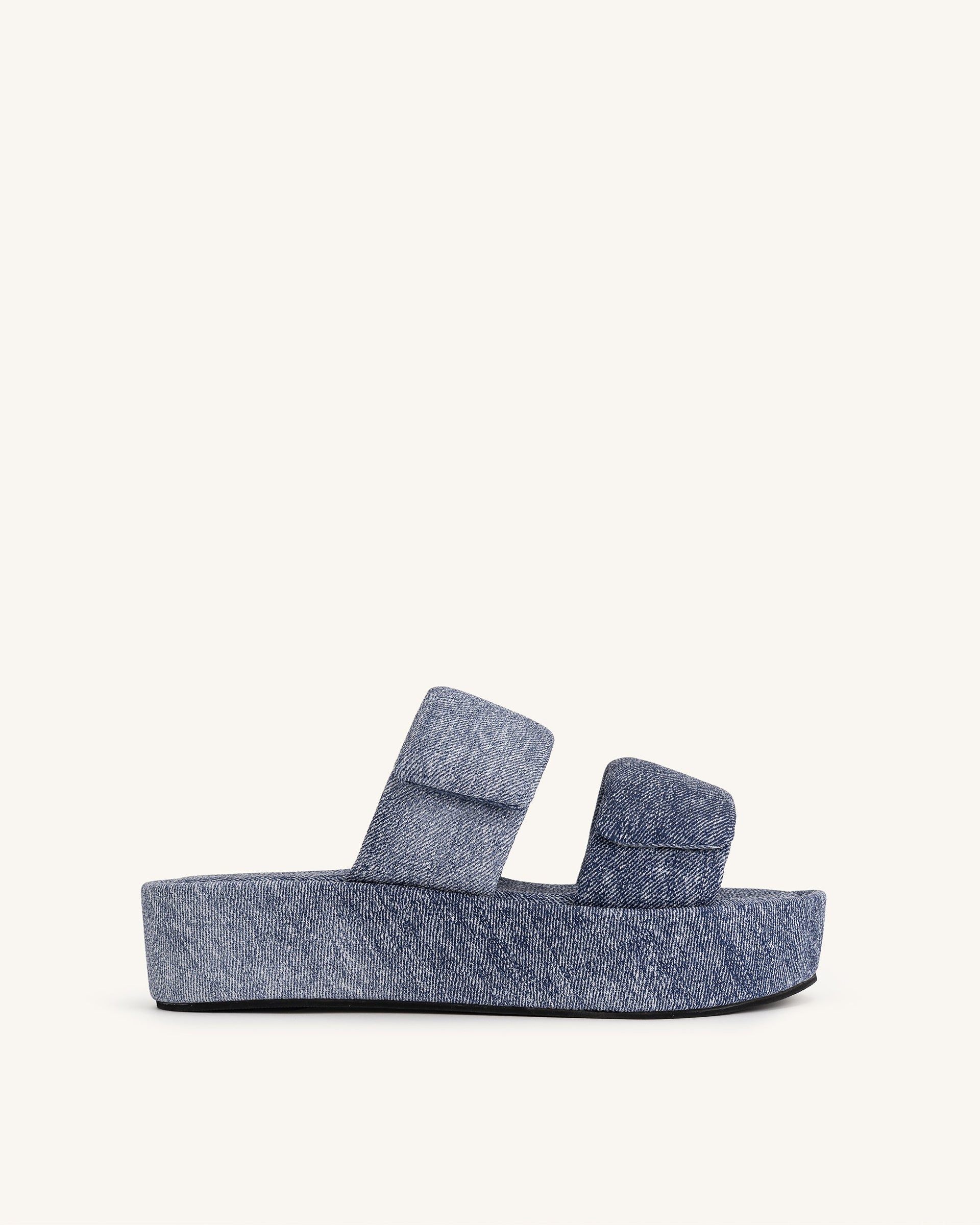 Lexi Denim Embossed Sandal