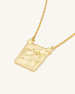 Zodiac Pendant Necklace - 18ct Gold Plated