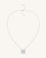 Cosmos Combination Necklace - 18ct White Gold Plated & White Zircon