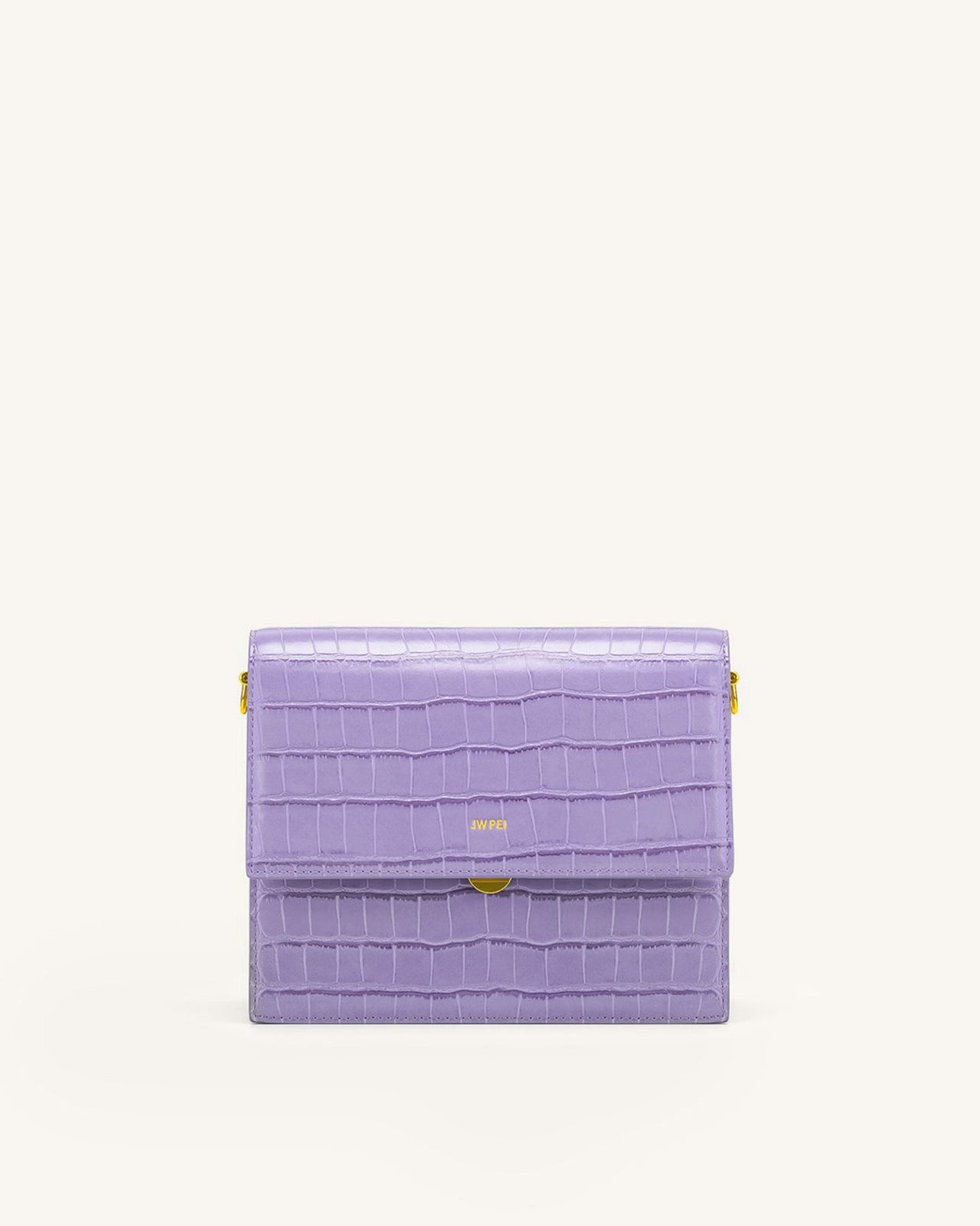 Mini Flap Bag - Purple Croc