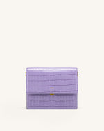 Mini Flap Bag - Purple Croc
